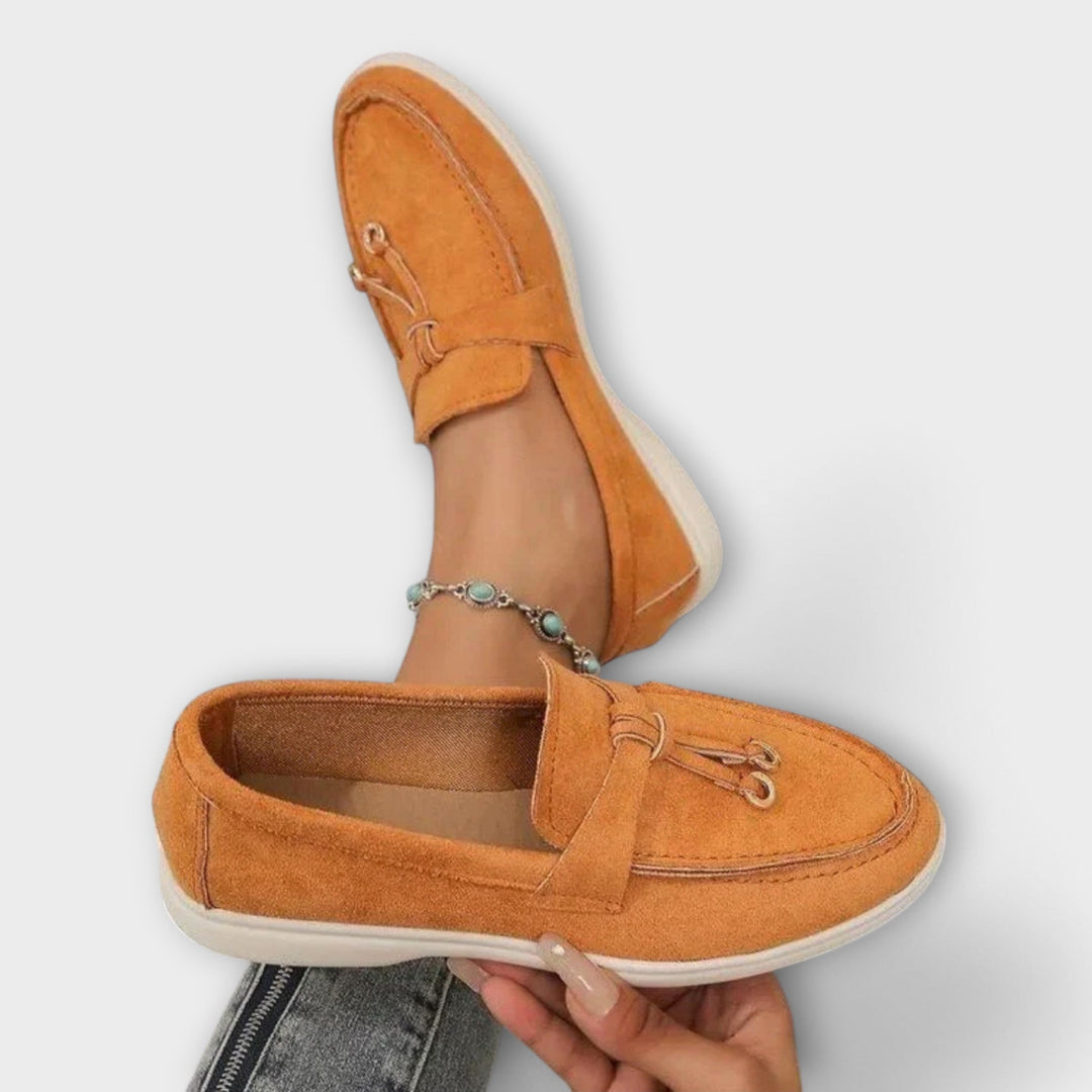 Gerlinde – Elegante beige Slipper