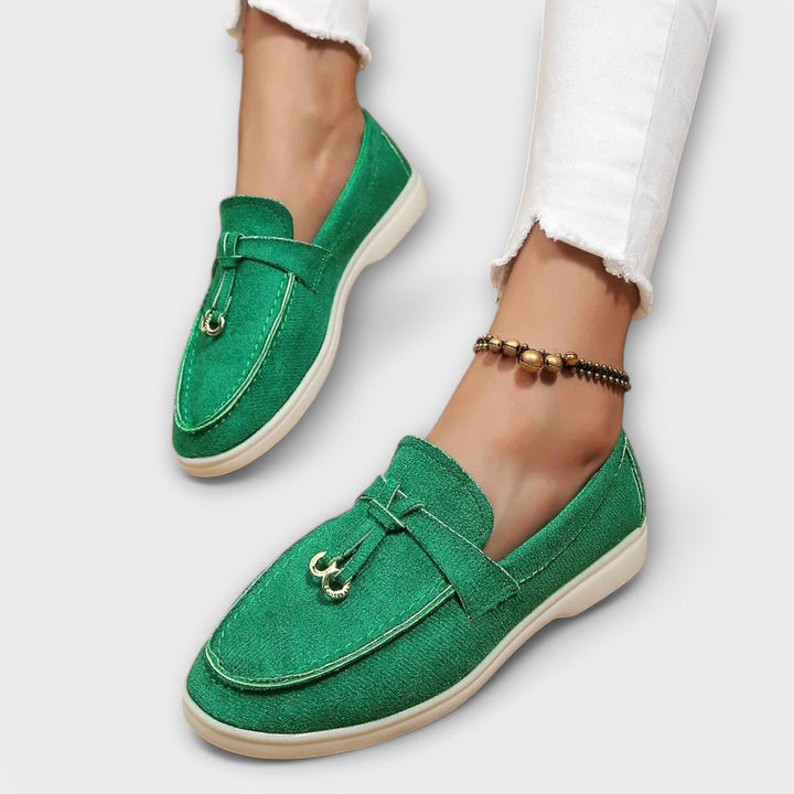 Gerlinde – Elegante beige Slipper
