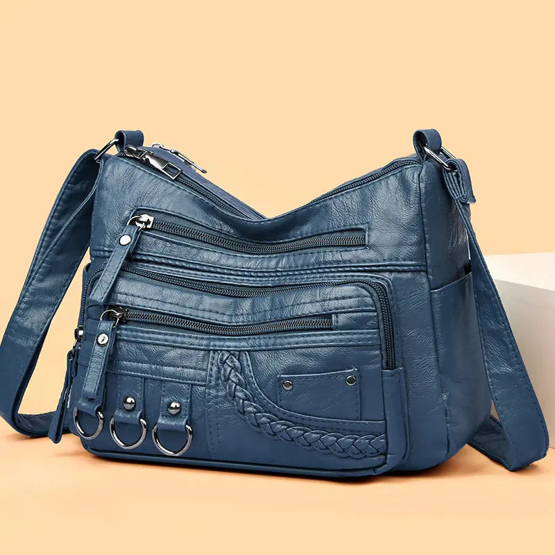 Olivia – Eleganti Schultertasche im Vintage-Stil