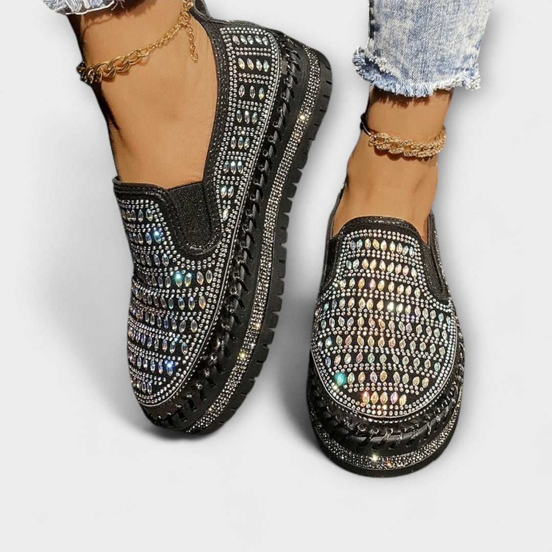 Kunigunde – Espadrille-Loafer mit Strass