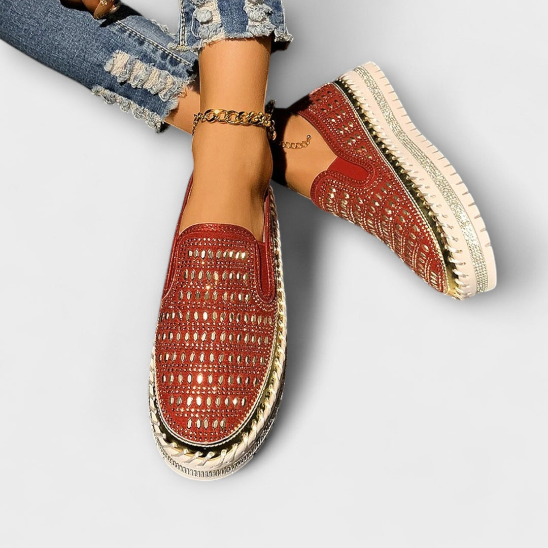 Kunigunde – Espadrille-Loafer mit Strass