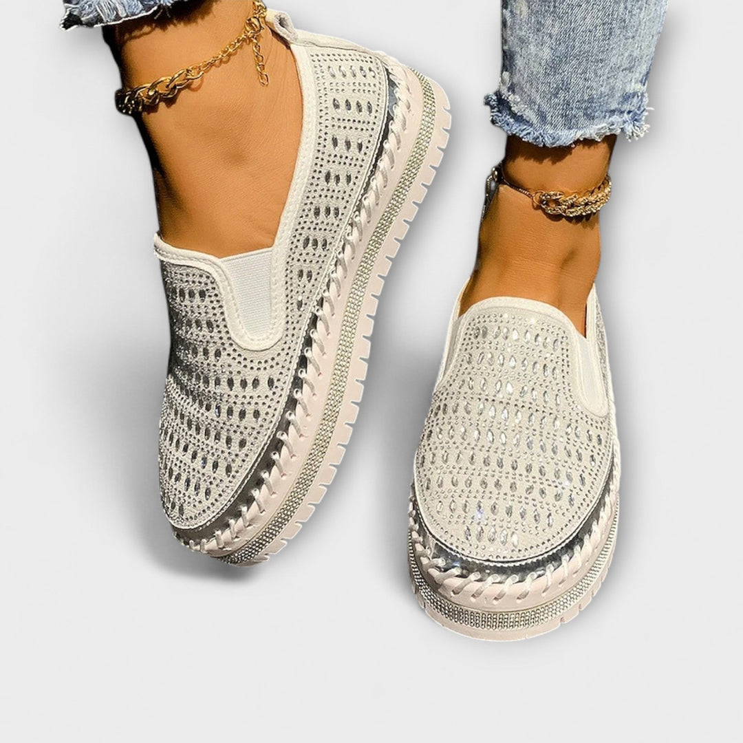 Kunigunde – Espadrille-Loafer mit Strass