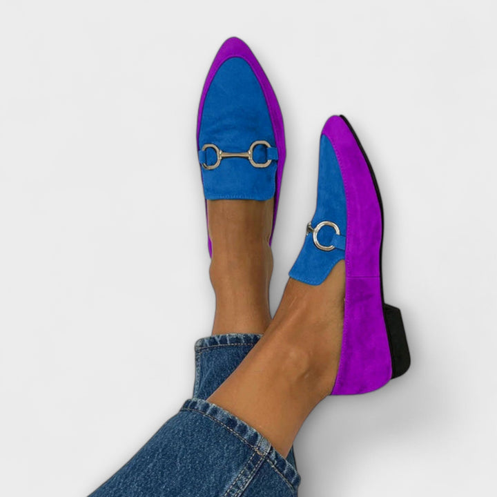 Walburg - Blu-Lila Retro-Ballerinas