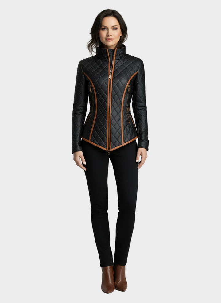 Lillian – Daunejacke mit Diamantsteppig