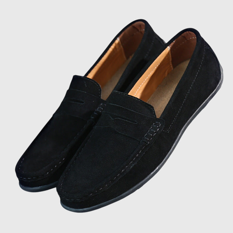 Roswitha – Bordeauxroti Wildleder-Slippers