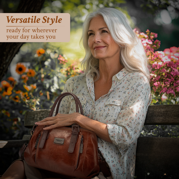 Katherine – luxuriösi Statement-Läderhandtasche