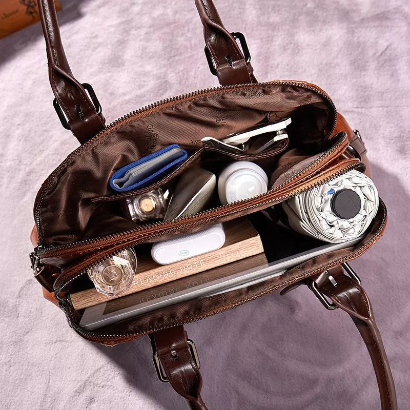Katherine – luxuriösi Statement-Läderhandtasche