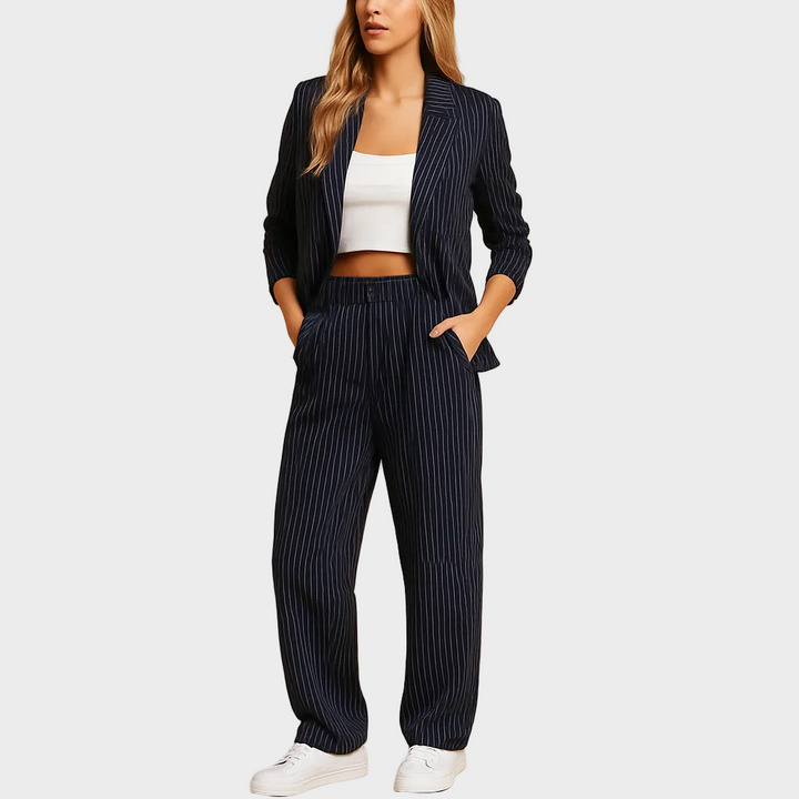 Annelies – Elegants Blazer- und Hose-Set für Fraue