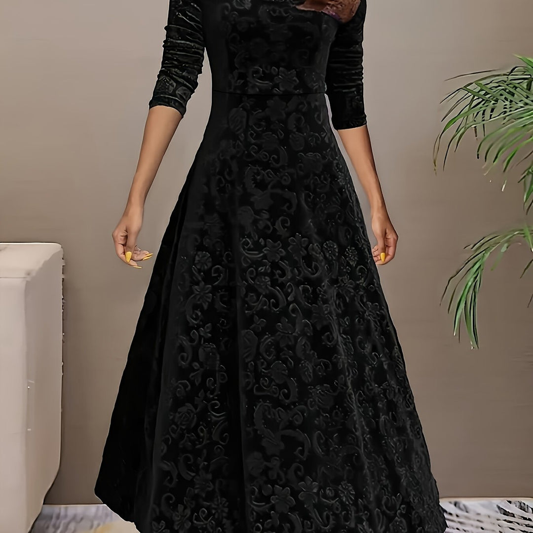 Julie | Elegants Maxichleid mit Muster