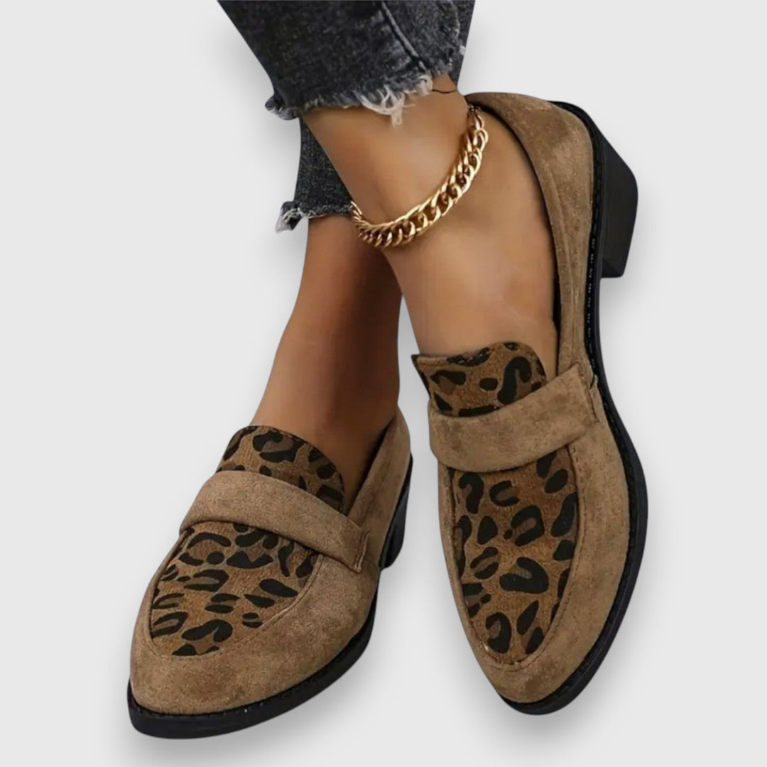 Brunhild – Bequemi Leopard-Slipper