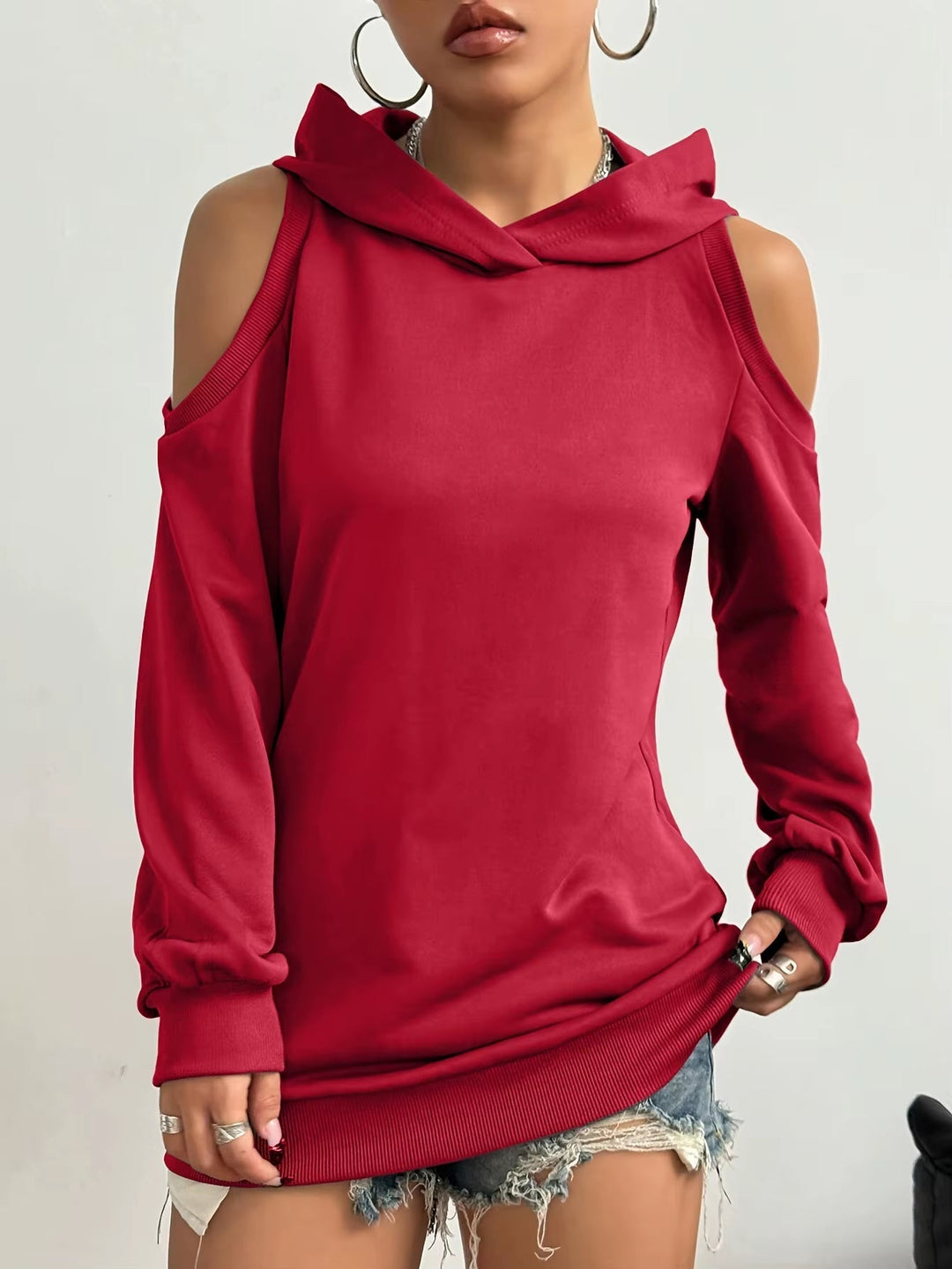 Camélia™ — Elegants Sweatshirt mit offnige Schultere