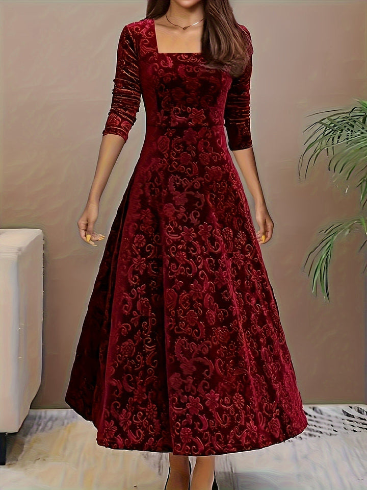 Julie | Elegants Maxichleid mit Muster