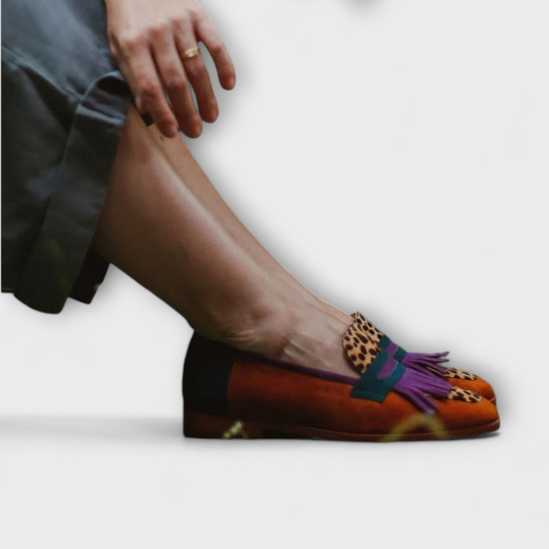 Fallon™ | Mokassin in Braun mit Leopardmuster