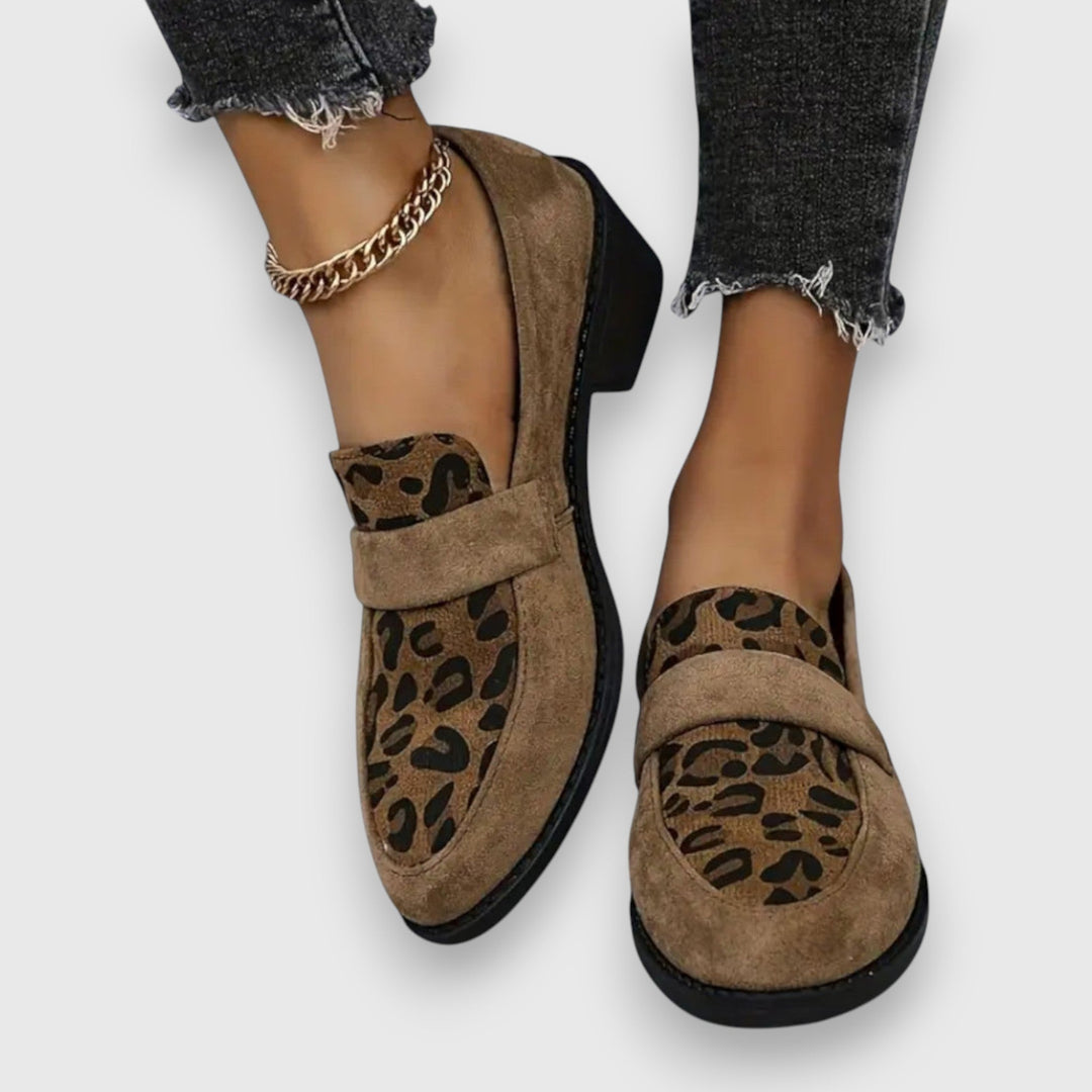 Brunhild – Bequemi Leopard-Slipper