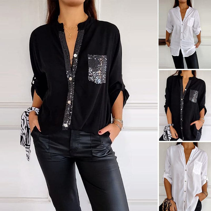 Marina™ — Elegants Top mit glänzende Details