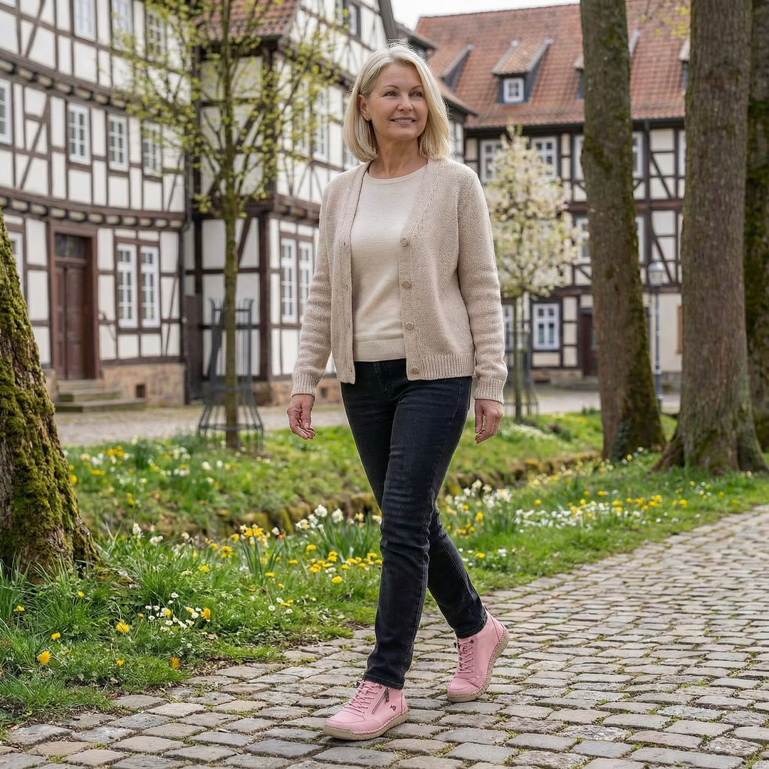 Mila – Bequemi orthopädischi Sneakers + Reissverschluss