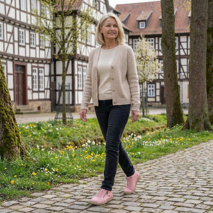 Mila – Bequemi orthopädischi Sneakers + Reissverschluss