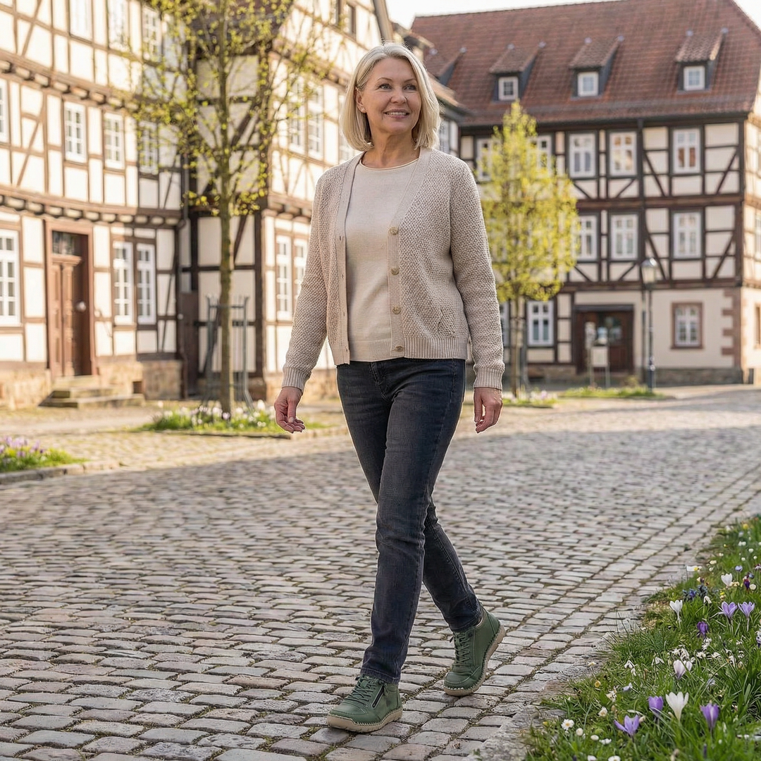 Mila – Bequemi orthopädischi Sneakers + Reissverschluss