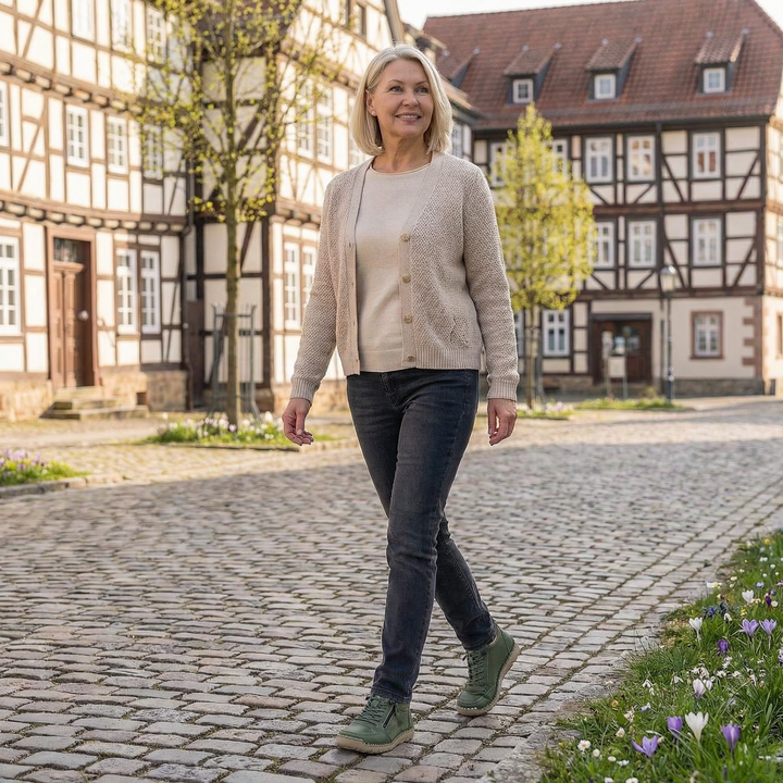 Mila – Bequemi orthopädischi Sneakers + Reissverschluss