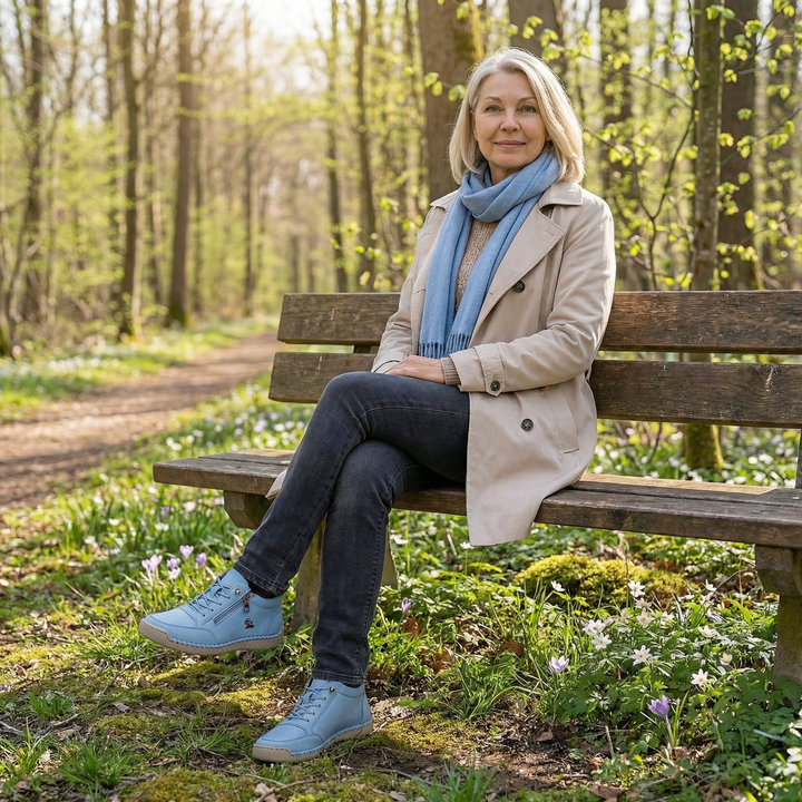 Mila – Bequemi orthopädischi Sneakers + Reissverschluss
