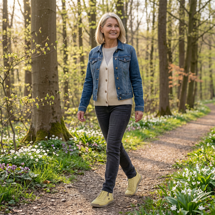 Mila – Bequemi orthopädischi Sneakers + Reissverschluss