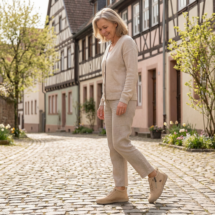 Mila – Bequemi orthopädischi Sneakers + Reissverschluss