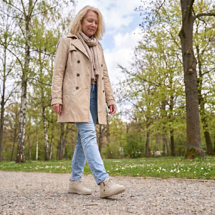Mila – Bequemi orthopädischi Sneakers + Reissverschluss