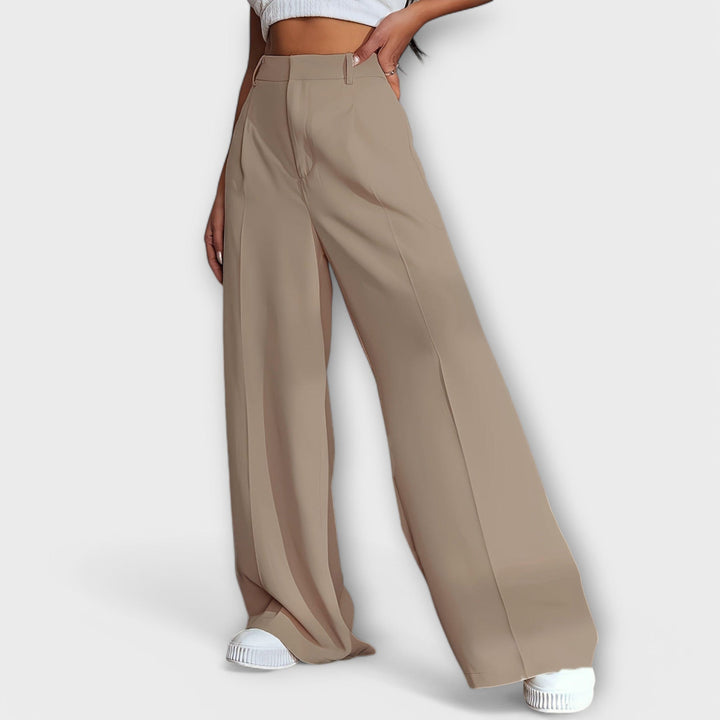Iara – Hose mit hohem Bund und wiitem Bei