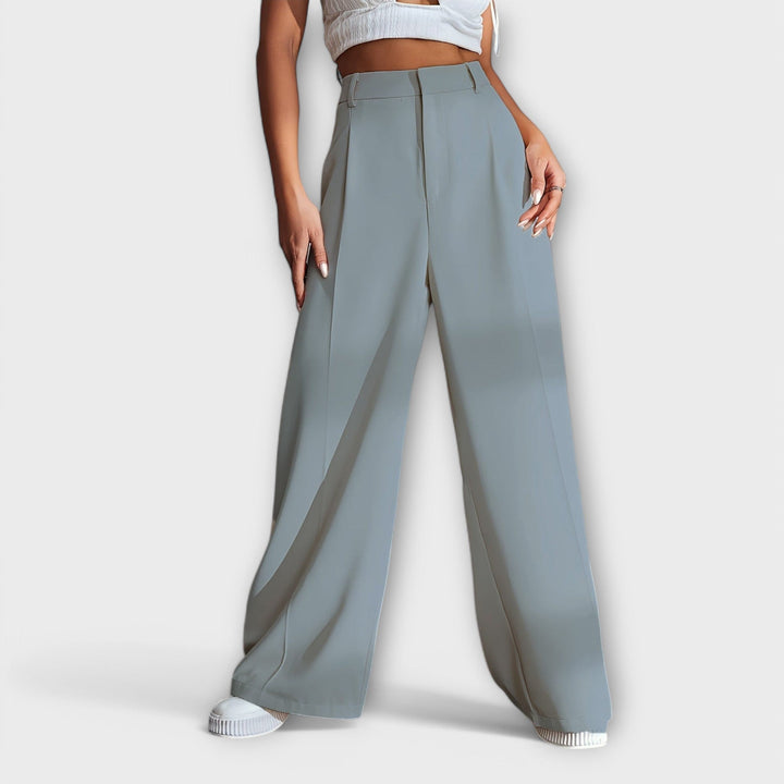 Iara – Hose mit hohem Bund und wiitem Bei