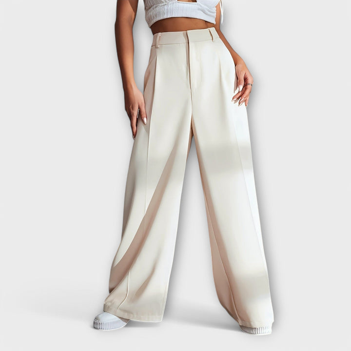 Iara – Hose mit hohem Bund und wiitem Bei