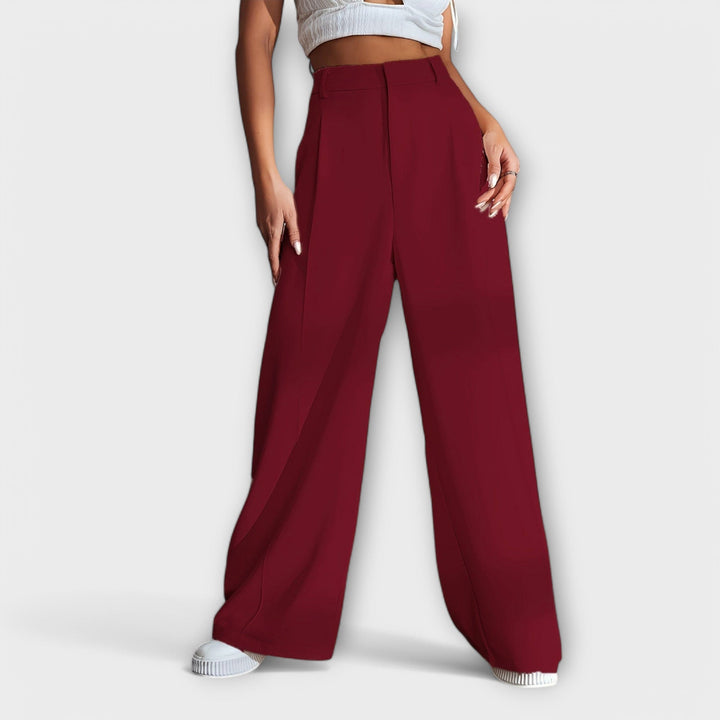 Iara – Hose mit hohem Bund und wiitem Bei