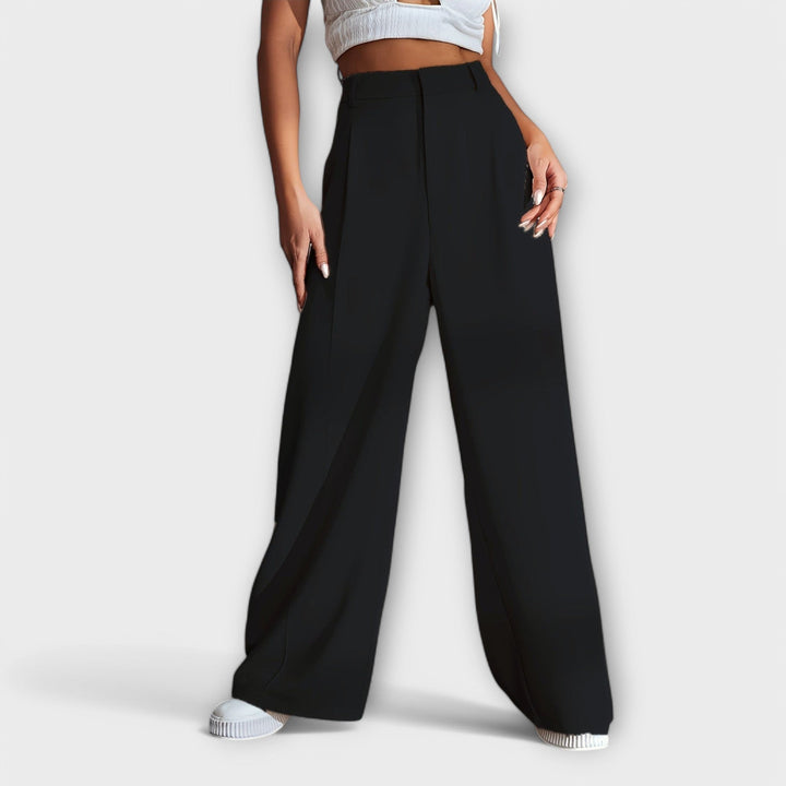 Iara – Hose mit hohem Bund und wiitem Bei