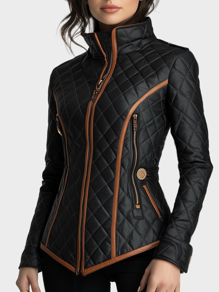 Lillian – Daunejacke mit Diamantsteppig