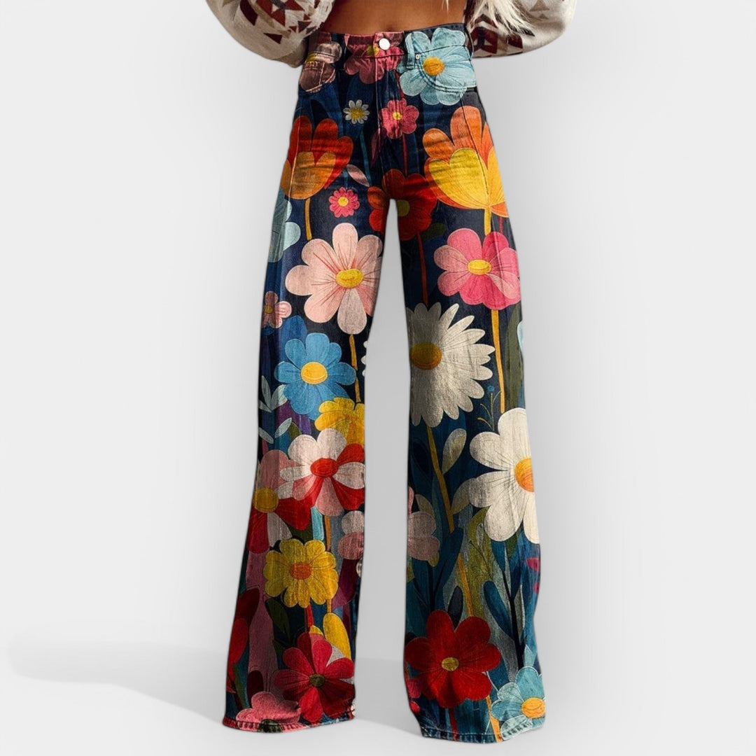 Laura – Bluemehose mit wiitem Bei