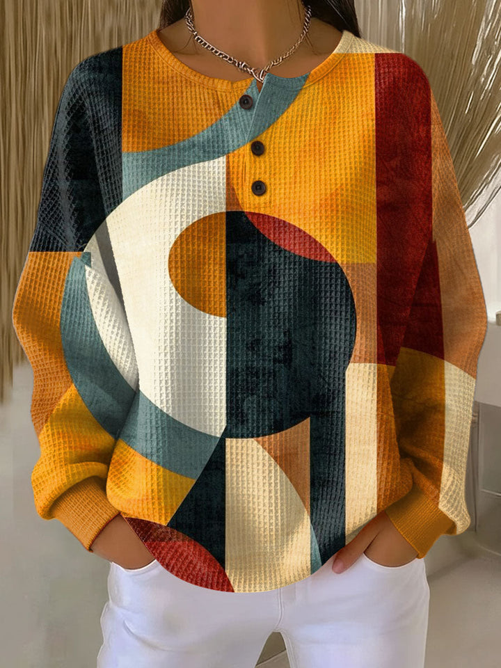 Léa – Pullover mit geometrischem Muster