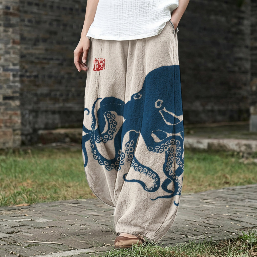 Amandine – Wiiti Hose mit maritänem Muster