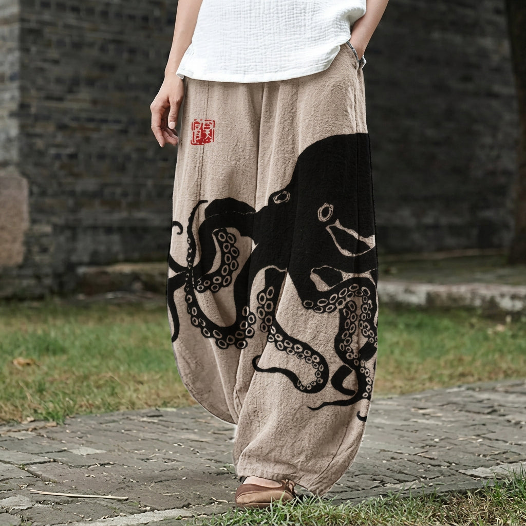 Amandine – Wiiti Hose mit maritänem Muster