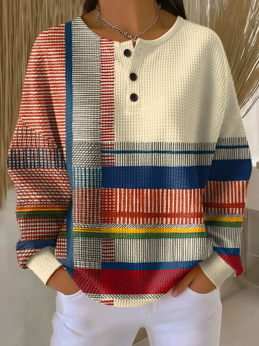 Marguerite – Gstreifte Pullover mit Farbflächi