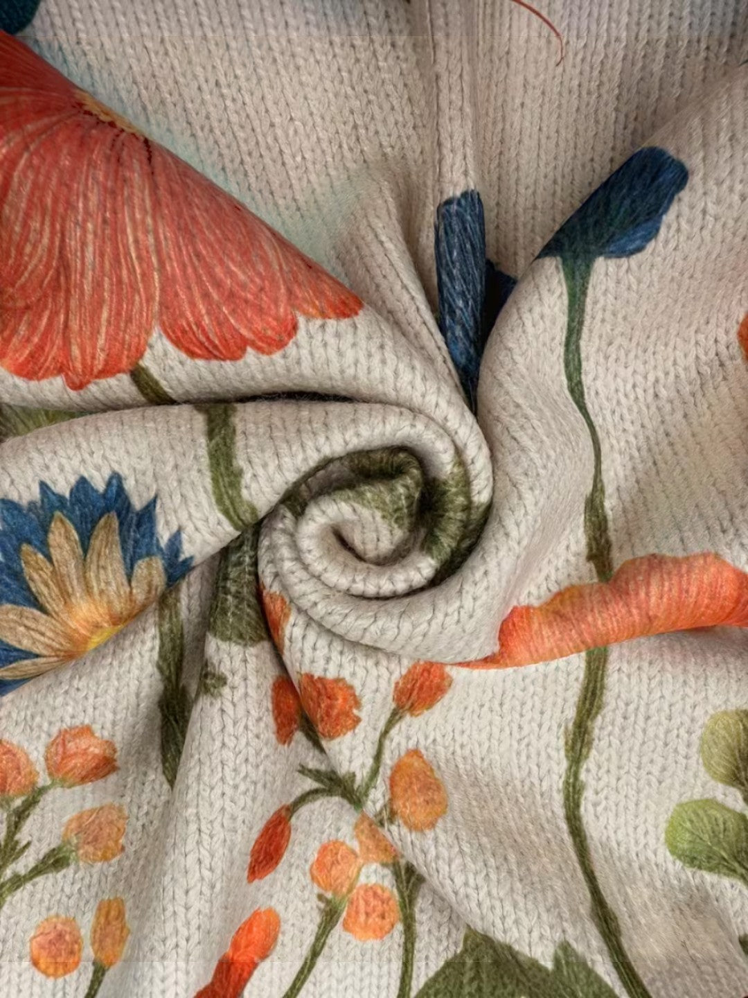 Vanesa | Strick-Cardigan mit Wildblumenmuster