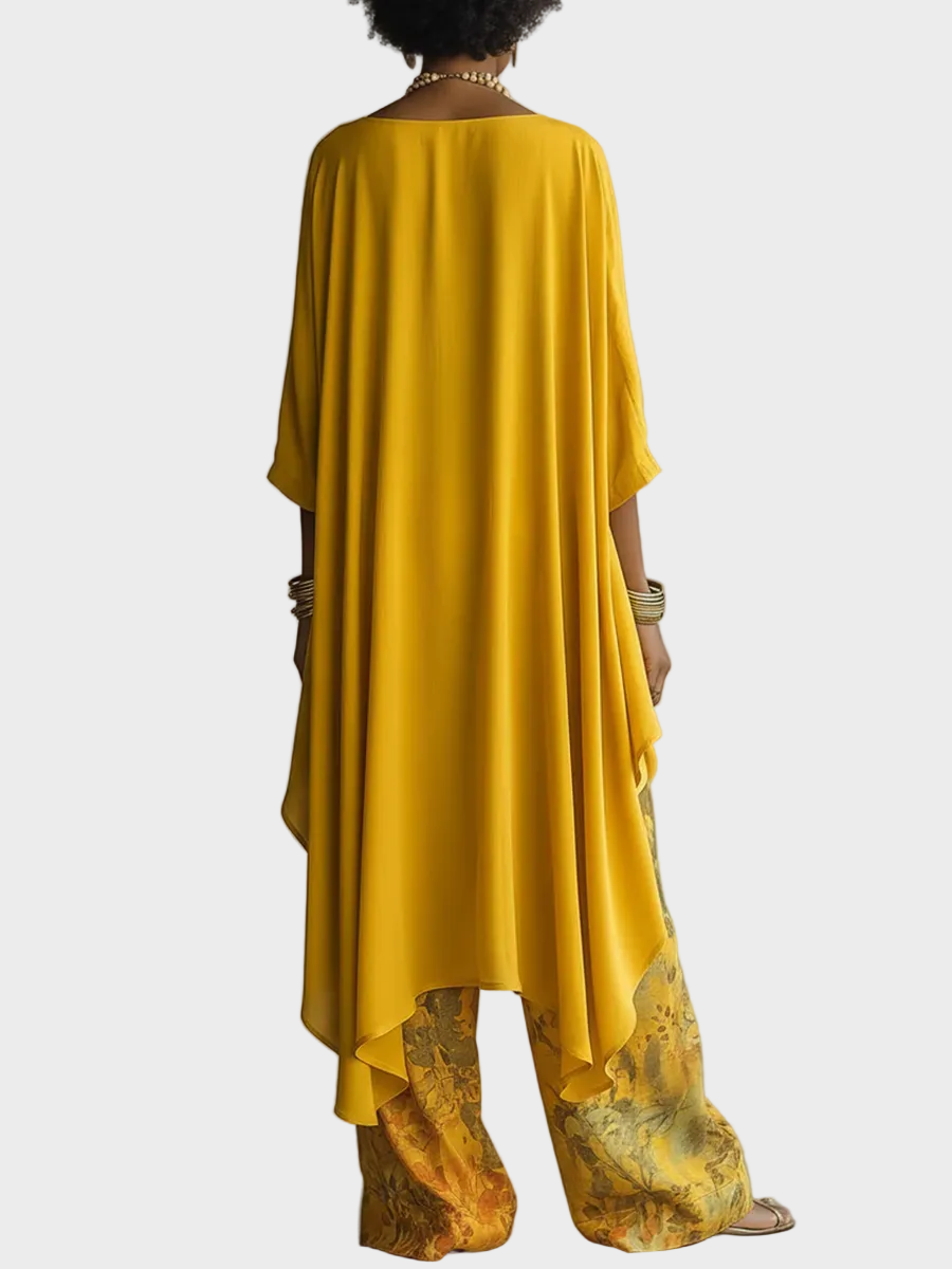 Flor – Elegants chünschtlerischs Set mit Bluememuster