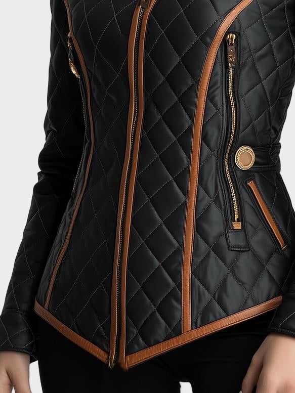 Lillian – Daunejacke mit Diamantsteppig