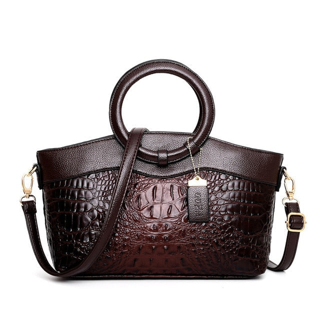 Frances – Klassischi Heritage-Ledertasche zum Umhänke