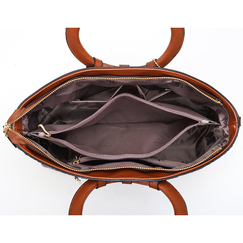 Frances – Klassischi Heritage-Ledertasche zum Umhänke