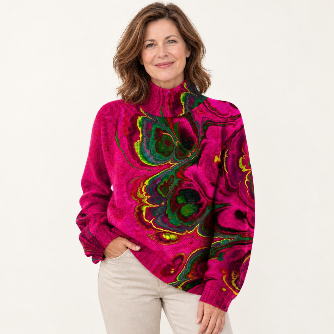 Karen | Künstlerischer Strickpullover