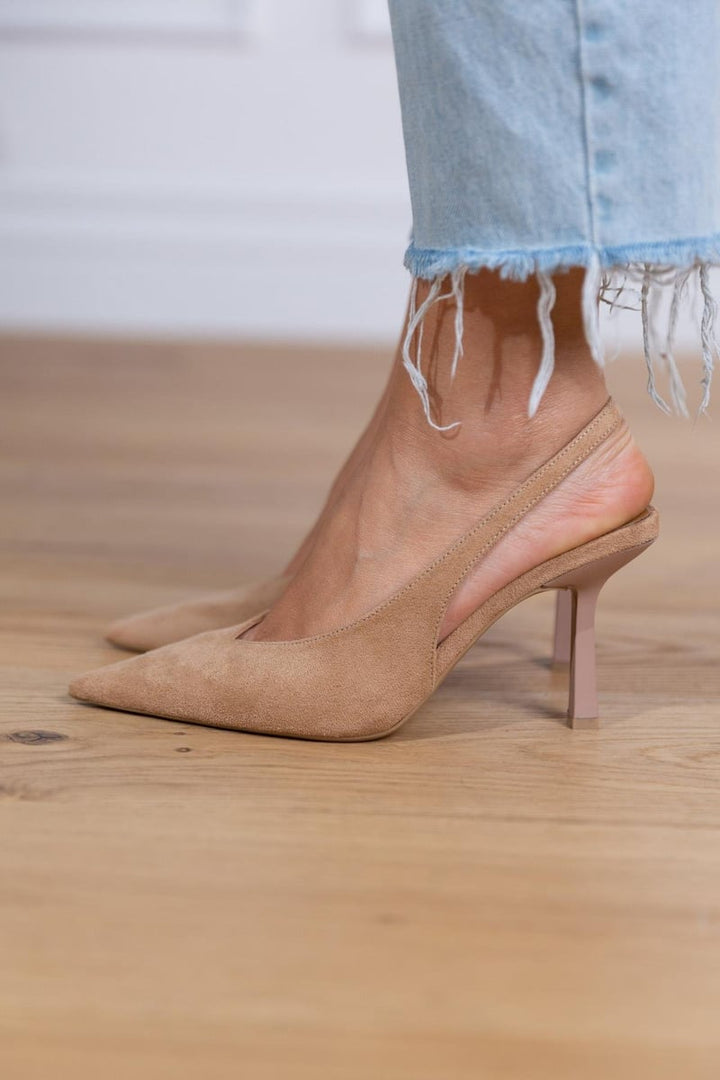 Marlena – Slingback-Pumps in Nude mit eme feine Absatz