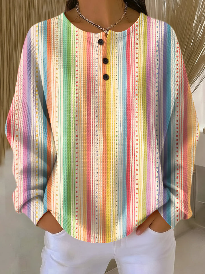 Anaïs – Pulli mit farbige vertikali Streife