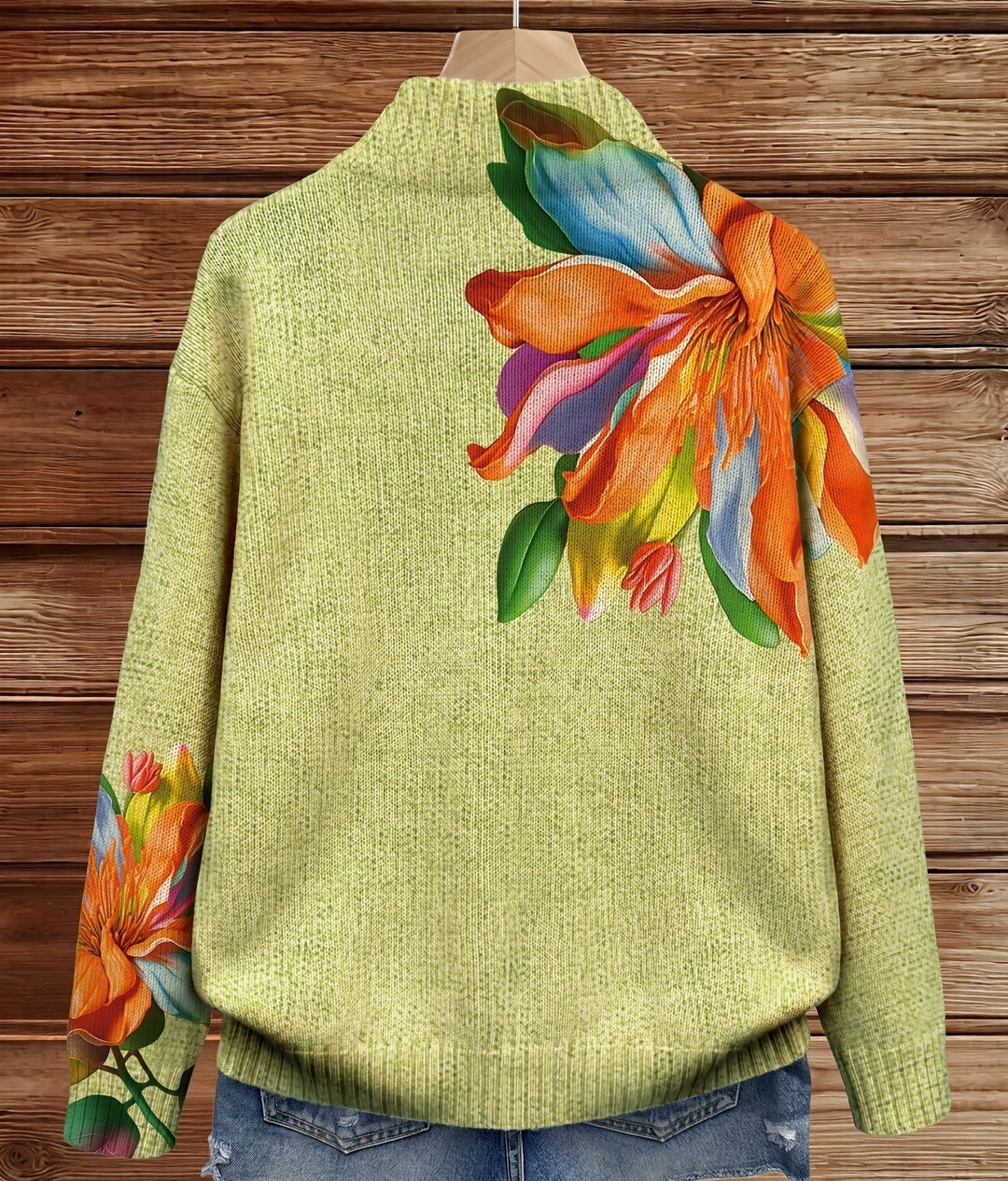 Sidonie – Läbhaftige Bluemeprint mit tropische Lilie