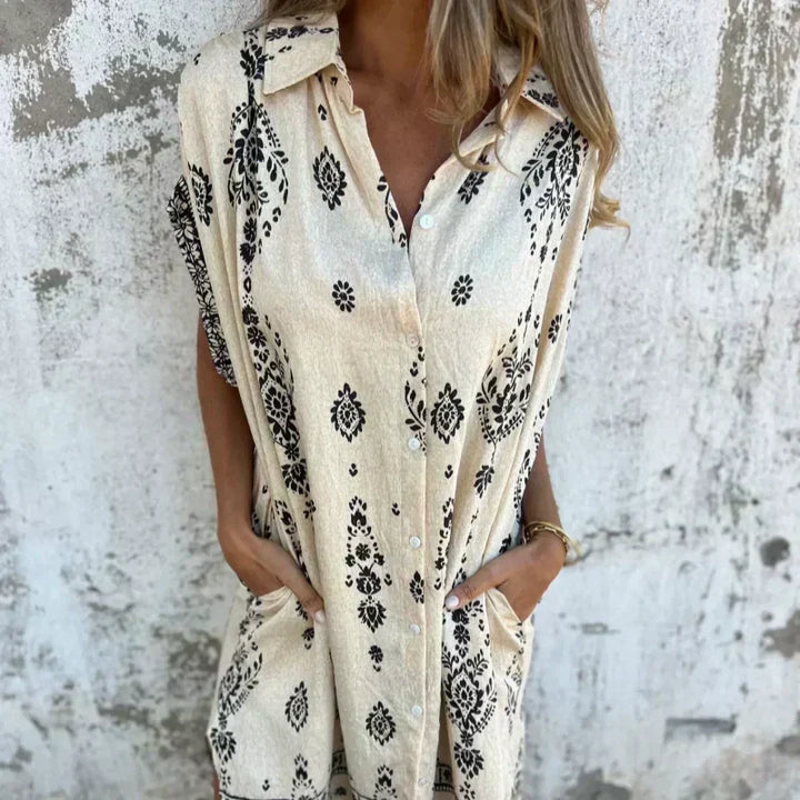 Mica - Vintage Boho-Kleid