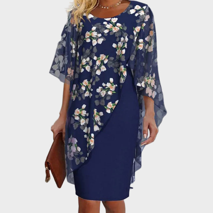 Amalie – Elegants Chleider-Set mit blumigem Chiffon-Oberteil