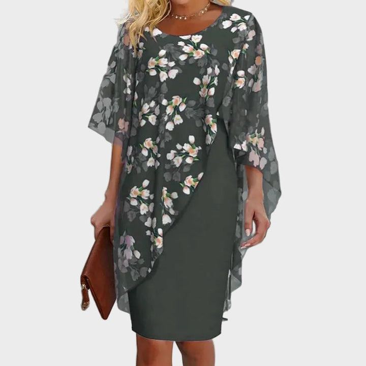 Amalie – Elegants Chleider-Set mit blumigem Chiffon-Oberteil